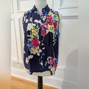 Yumi Kim Multicolor Floral Silk Top